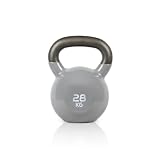 RUSTER Kettlebell Studio 28kg. Pesa Rusa recubierta de Vinilo, Mango Ergonómico, Base Estable, Entrenamiento Funcional, Fitness en Casa.