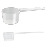 Cuchara Medidora Gramos, Mini Protein Scooper Plastico 5 g, 20 g Precision | 2 Piezas Cucharas Medidoras, Luz Transparentes de Proteínas Polvo Café Medidor Para Mediciones Experimentales en la Cocina