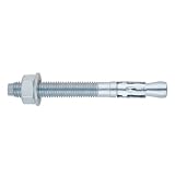 Index Fixing Systems AM08075 [MTA] Anclaje macho para cargas altas. Zincado 75 Ø8, Gris, M8 x 75 mm, diámetro de 8 mm, Set de 100 Piezas