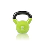 RUSTER Kettlebell Studio 10kg. Pesa Rusa recubierta de Vinilo, Mango Ergonómico, Base Estable, Entrenamiento Funcional, Fitness en Casa.