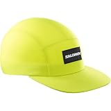 Salomon Bonatti Waterproof Five Panel Gorra Trail Running Senderismo Trail Running Senderismo MTB Unisexo, Protección impermeable, Ligereza y comodidad, Estilo fresco, Amarillo, Talla única