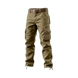 Pantalon Trekking Hombre, Cargo Running Trabajo Trekking Militares Deporte Tacticos Deportivos Senderismo Pantalones Cargo, Baggy Montaña Caza Pantalón de Trabajo Hombre, M