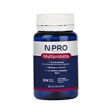 NPro SALUD INTESTINAL Multiprobiota 30 Cápsulas – Suplemento con 18 Cepas Probióticas 15.000 Millones UFC – Equilibra Microbiota Intestinal