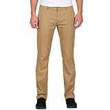 Volcom Frickin Modern Fit Stretch Pantalón chino, Marrón (Dark Khaki), 28 Hombre