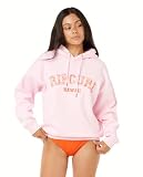 RIP CURL Sudadera universitaria con Capucha para Mujer, Rosa Suave 254, XL, Rosa Suave 254, XL