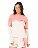 RIP CURL High Tide Surf Raglan - Sudadera con Cuello Redondo para Mujer, Oatmeal Marle 253 Surf Revival, L