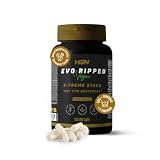 HSN Evoripped Termogénico con Cafeína | 120 Cápsulas Vegetales | 300mg Cafeína + EGCG Té Verde + P-Sinefrina | Suplemento Deportivo Vegano
