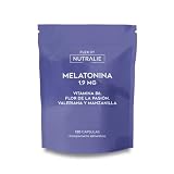 Melatonina 1,9 mg Complex - Valeriana Pasiflora Vitamina B6 | Dormir Conciliar Sueño Cansancio Fatiga, 120 Cápsulas Melatonina Complex Nutralie