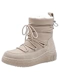 Tamaris Botas de Nieve Comfort WL Lace Boot Duo-Tex para Mujer, Color Gris y Rosa, Talla 40 EU, Lt Grey Rose, 40 EU