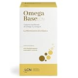 LCN Omega Base LCN Complemento Alimenticio Omega 3 + Omega 6 (DHA, ALA, SDA, LA y GLA), No Contiene EPA, Certificado IFOS, (1 Envase de 120)