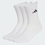 adidas Unisex adulto Cushioned Sportswear Crew Socks 3 Pair Pack, white/white/black, 40-42