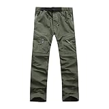 NUSGEAR 2024 Pantalones para Hombre Desmontables de Trekking y Escalada - Deportes al Aire Libre, Secado Rápido, Trabajo, Senderismo, Talla Grande