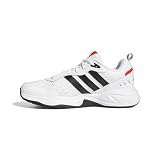adidas Hombre Strutter Shoes, Cloud White / Core Black / Active Red, 42 EU