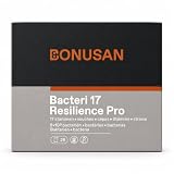 Bonusan Bacteri 17 Resilience Pro | 28 Sobres | 28 Dosis | 17 Cepas Bacterianas | 8.000 Millones de UFC por Sobre | con Inulina| Para Adultos | Sin Gluten y Sin Lactosa