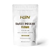 Harina de Boniato de HSN | Sabor Natural 1 Kg | 100% Natural Sweet Potato Flour (Batata) | Sin Alérgenos: Apta para Celiaco, Deportistas, Vegetarianos o Veganos | Alto en Fibra Sin Azúcares