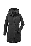 Killtec Kow 165 Wmn Prk - Parka con capucha desmontable, Mujer, Parka con capucha desmontable, 37726-000, Negro, 46