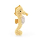 Apricot Lamb Caballito de mar de peluche, color amarillo, 27 cm