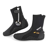 SEAC Basic HD, Escarpín de Buceo con Suela Semi-rígida, 5 mm, Negro, XL