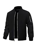 Autsel Chaqueta de Hombre Chaquetas de Béisbol Cortavientos Ligeras XXL