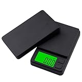 GeekerChip Báscula Precisión Digital 0.01g/1000g,Balanzas de Portátiles,Báscula de Joyería,Multifunción Báscula de Bolsillo Miligramos,con Pantalla LCD,para Ingredientes,Cocina,Joyería,Negro