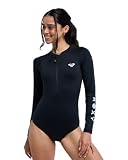Roxy Essentials - Bañador de manga larga con cremallera posterior - mujer - Negro.
