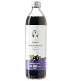Zumo Orgánico de Grosella Negra LOOV, 500 ml, zumo puro, no elaborado a partir de concentrado, sin azúcar añadido, sin agua añadido, rico en antioxidantes y vitamina C