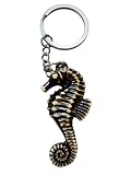 Llavero Caballito de Mar Resina - Colgante Bolso Maritimo Regalo