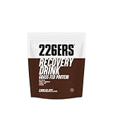 226ERS Recovery Drink, Recuperador Muscular en Polvo, Chocolate 500g | proteína Grass Fed para recuperar, proporción 1:1 proteína e hidratos, sin gluten y bajo en azúcares, sin aceite de palma
