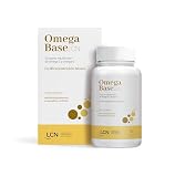 LCN Omega Base LCN Complemento Alimenticio Omega 3 + Omega 6 (DHA, ALA, SDA, LA y GLA), No Contiene EPA, Certificado IFOS, 30 Cápsulas