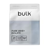 Bulk Pure Whey Isolate, Vainilla, 500g | 25g de proteína porción, Aislado de suero, Bajo en azúcar, Bajo en grasa, Absorción rápida, Ayuda al mantenimiento muscular