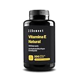 Vitamina E Natural 400 UI - D-Alfa-Tocoferol - Antioxidante - 200 Cápsulas