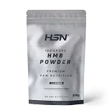 HSN HMB en Polvo | 500g | 3600mg de 100% Beta-Hidroxi-Beta-Metilbutirato de Calcio (HMB-Ca) por Dosis Diaria | No Incluye Dosificador | No-GMO, Vegano, Sin Gluten