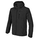CMP - Chaqueta de hombre con capucha y cremallera, Negro, 48