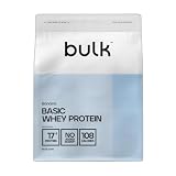 Bulk Basic Proteína de Suero en Polvo | Banana | 2,5 kg | 82 Raciones | Hasta 18 g de Proteína | Bajo en Azúcar | Fórmula de Rápida Absorción | Apoya el Crecimiento y la Recuperación Muscular