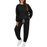 Chandal Mujer Completo Conjuntos Deportivos Talla Grande Ropa Deportiva Invierno Otoño Sudadera Manga Larga Sudaderas Cuello Redondo Y Pantalón Conjunto Deportivo Dos Piezas Deportivos Running