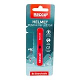 RECCO Reflector de Rescate Universal para Cascos, Adultos, Rojo