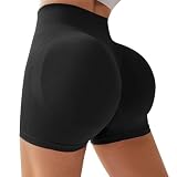 DiULi Mallas Push Up, Braguitas Moldeadoras Control para Mujer, Negro-S