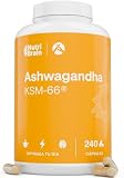 Ashwagandha KSM-66® 5% Withanólidos, Extracto Puro 15:1, Formato XXL | Menos Estrés y Ansiedad, Más Energía, Sueño Reparador, Regulador de Cortisol, Claridad Menta y Concentración, NutriBrain