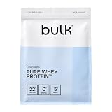 Bulk Pure Whey Proteína en Polvo, Chocolate, 1kg | 22g Proteína y 5g BCAA por ración, Batido de Whey Concentrado, Bajo en azúcar