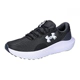 Under Armour UA Charged Surge 4 Zapatos de deporte para hombre, ligeras y transpirables deportivas de hombre, color negro/gris antracita/blanco