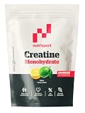 NUTRISPORT - Pack 3 Unidades (600g total) - Creatina Monohidrato, Sabor Lima-limón