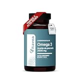 Omega 3 Aceite de Pescado 2000mg - EPA 1000mg DHA 500mg - 120 Cáps. 4 Meses | Alto Contenido en EPA y DHA - Cápsulas Blandas de Aceite de Pescado - Fabricado en Francia - Vitavea