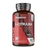 L Citrulina 3000mg, 240 Cápsulas Veganas para 2 Meses | Suplemento Pre y Post Entrenamiento, Fermentación Biotecnológica y Natural, Sin Estearato de Magnesio, Alérgenos ni OGM