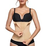 KUMAYES Fajas Reductoras Mujer Waist Trainer Cintura Faja Postparto Corset Cinturón Abdomen Faja Colombiana Corsé Moldeadora (Color, Medium)