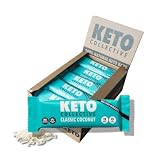 Keto Collective Keto Barritas I 15x40g I Coco Clásico I 4g Carbohidratos Netos I Sin Azucar I Barritas Proteina I 100% Naturales I Low Carb I Sin Gluten I Vegano