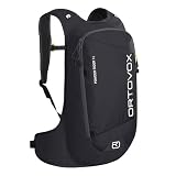 Ortovox Powder Rider 16, mochila ligera para freeride con compatibilidad de hidratación y características de seguridad para avalanchas para excursiones cortas de esquí, color negro cuervo - 16 litros