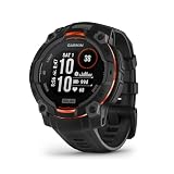 Garmin Instinct 3 Solar, Reloj Inteligente con GPS, Negro | Carga solar, GPS, monitorización de salud, linterna LED y hasta 28 días de batería