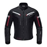 Zyxformis Chaqueta Moto Hombre Repelente al agua con CE Protecciones