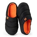 RockDove Zapatillas Camping Hombre, 42-43 EU, Oriole | Acolchado térmico, Suela antideslizante, Interior y exterior, Ligeras, Fáciles de poner, Regalo ideal