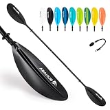Abahub Remo Kayak Ajustable 220cm a 240cm Pala Doble de Aluminio